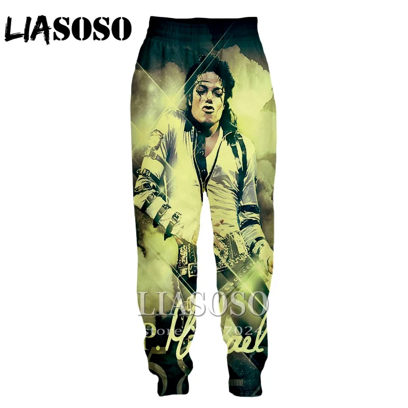 Мужские и женские спортивные штаны с 3d принтом Майкла Джексона зимние в стиле