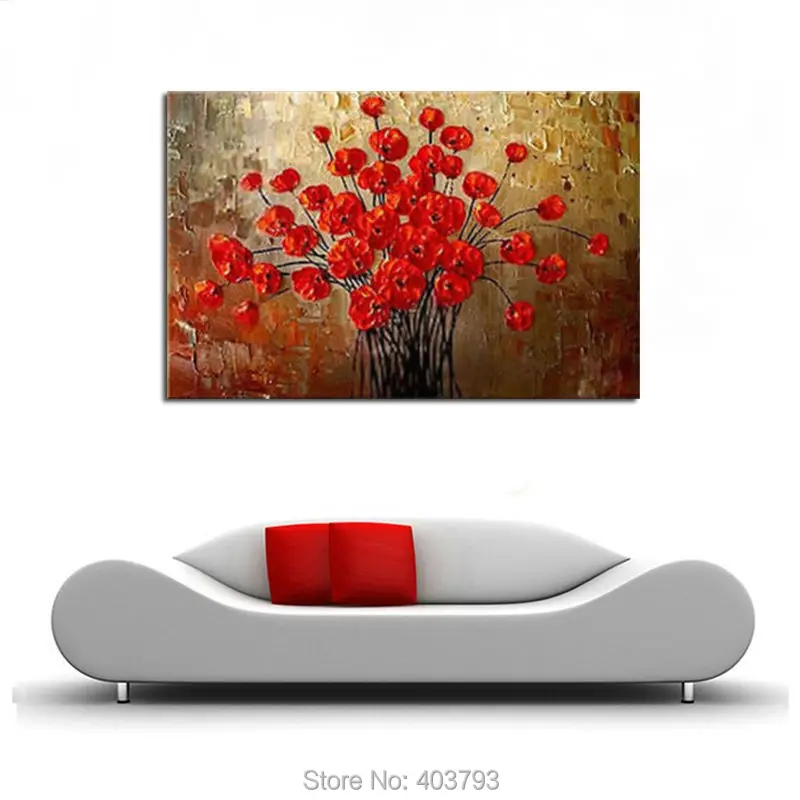 Огромная современная абстрактная картина маслом на холсте 100% Настенный декор