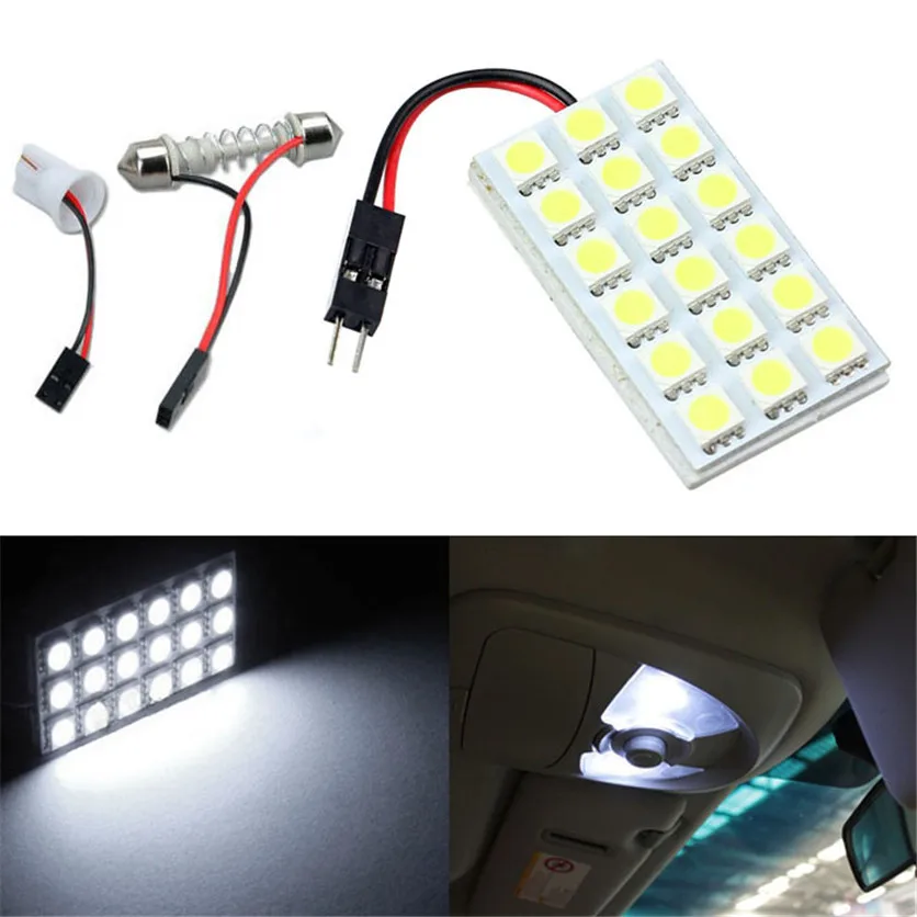 Франшиза 18 SMD 5050 LED T10 BA9S Festoon Свет адаптер автомобильный свет панель лампа 12В