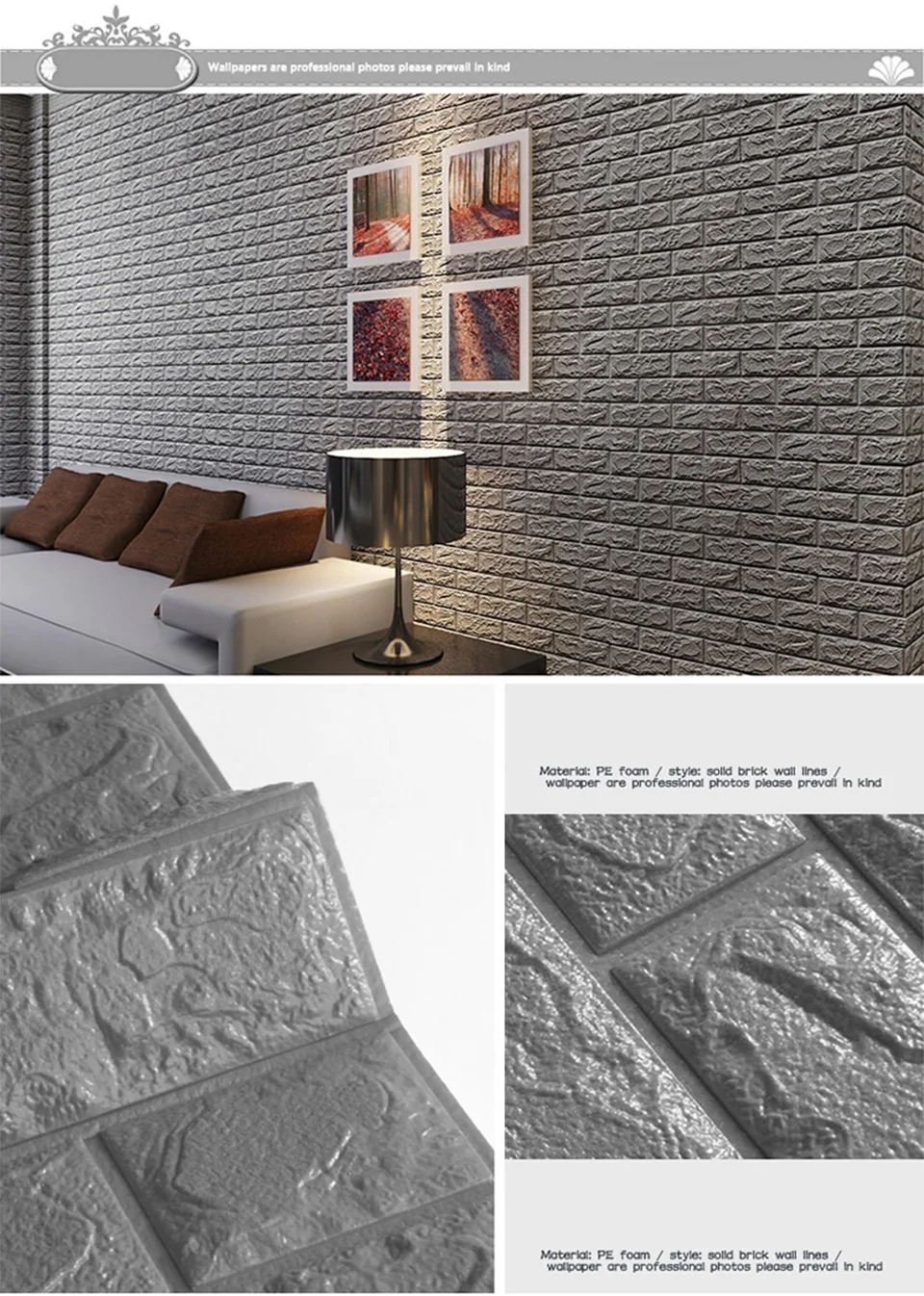 DIY 3D настенные панели кирпичные настенные наклейки гостиная ТВ фон настенный Декор Пена водонепроницаемые настенные наклейки обои для детской комнаты