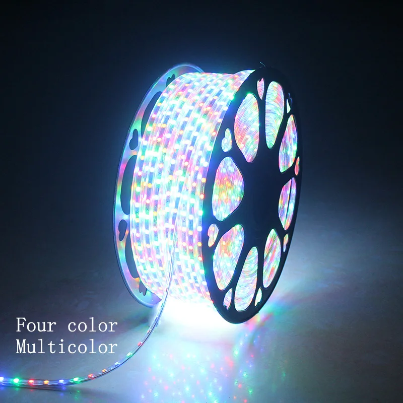 LAIMAIK светодиодные ленты свет Водонепроницаемая rgb лента светодиодная 5050 светодиодная лента 220 гибкий светодиодная лента 220в 60 светодиодный s/M освещения со штепсельной вилкой европейского стандарта