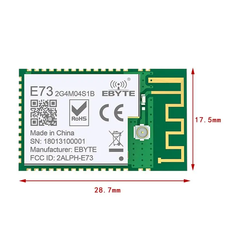 Беспроводной модуль Bluetooth Durable NRF52832 2 4 ГГц приемник приемопередатчик SMD BLE 5 0