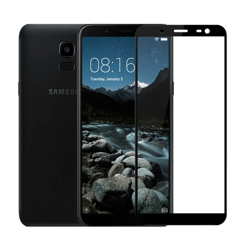 Полное покрытие закаленное стекло для Samsung Galaxy J6 J600F J600G 5 6 &quotЗащита экрана 2018