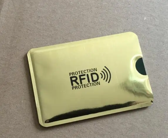 Красный 100 шт против сканирования RFID блокирующий рукав для кредитной карты защита безопасности дебетовый Бесконтактный IC чехол для удостоверения личности блокатор - Цвет: Красный