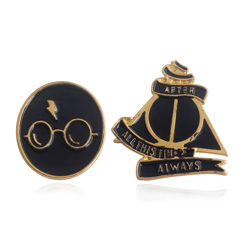 Гарри значки Quidditch Golden Snitch Harley Baud серии платформа значок очки «Дары смерти» брошь 9 3/4 королевская Крестовая кнопка
