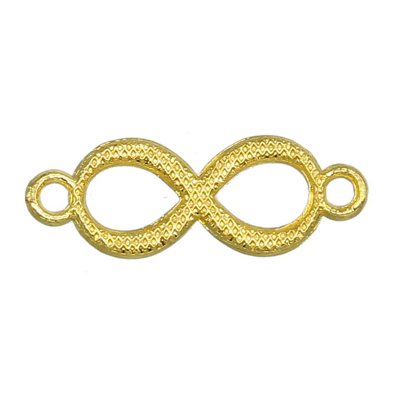 8 шт посеребренные Love Infinity коннекторы с кристаллами для изготовления ювелирных изделий браслет ювелирных изделий Аксессуары DIY 27*10*2 мм