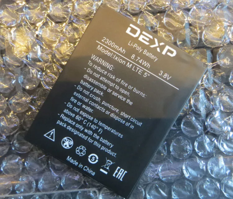 Аккумуляторы 3 8 в литий ионный полимерный встроенный аккумулятор для DEXP IXION M lte 5