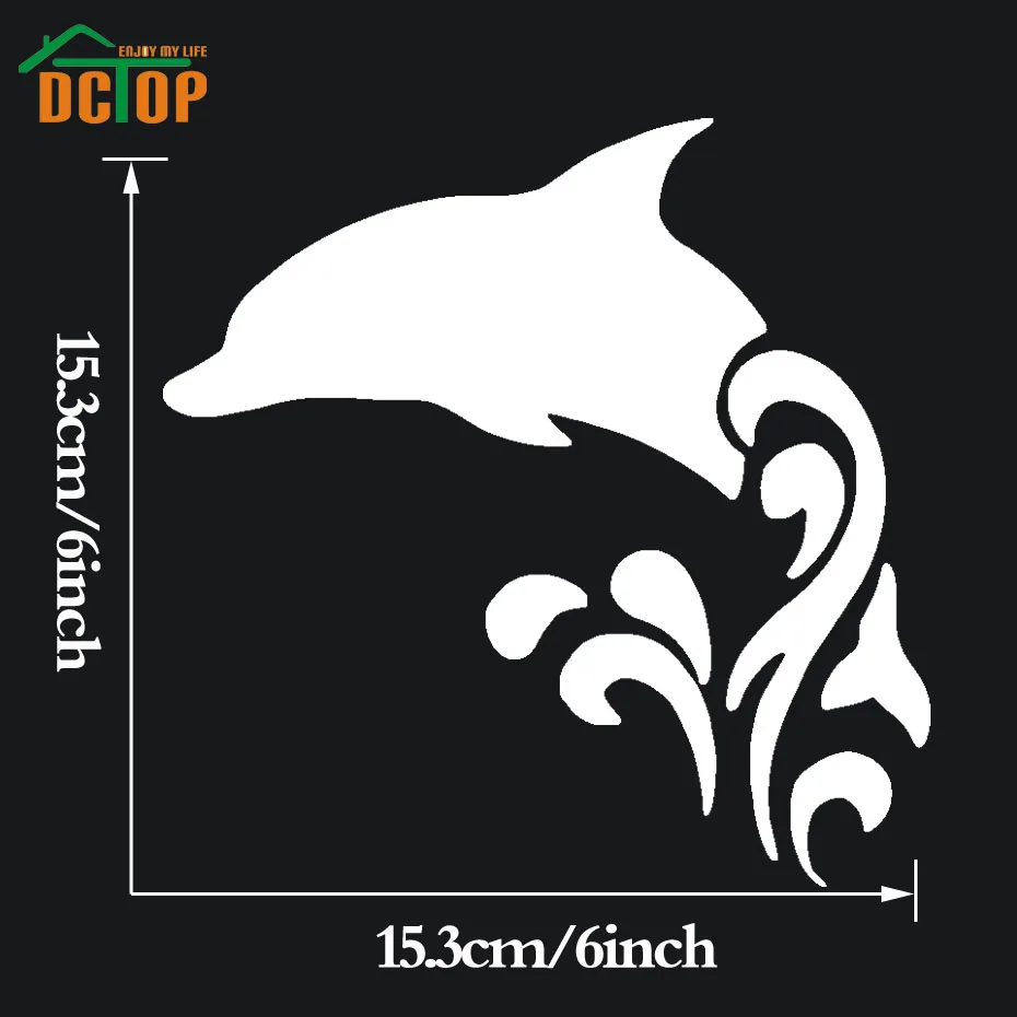 Dolphin Play in The Water Vinyl Decals Car Truck Sticker Artistic Laptop For Auto Decoration Styling | Автомобили и мотоциклы
