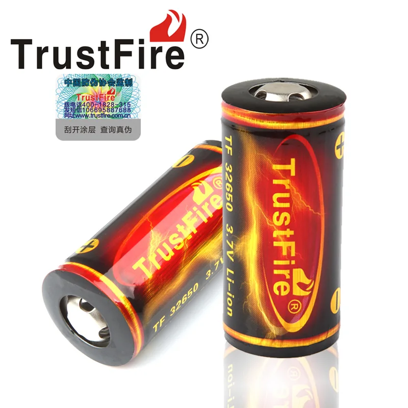 Высококачественный Trustfire 32650 3 7 в 6000 мАч перезаряжаемый литий ионный аккумулятор