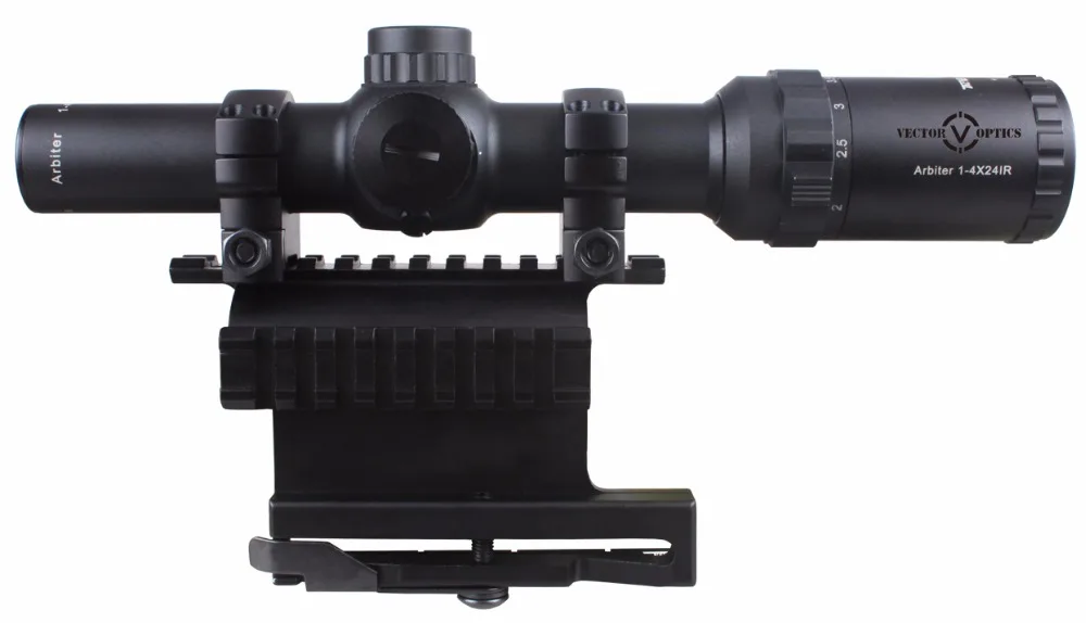 Прозрачная тактическая ружья Vector Optics AK 47 74 1 4x 24 мм с QD боковым креплением для