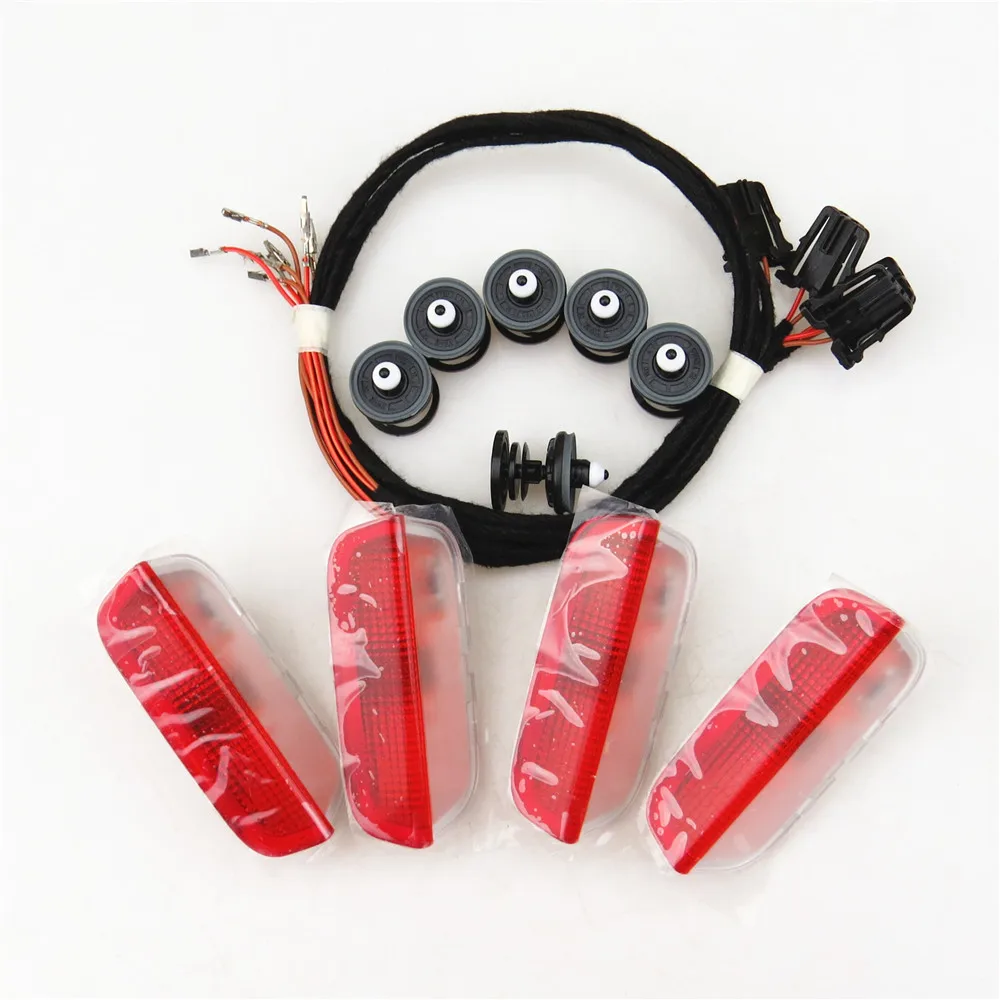 

READXT Car Interior Lights Door Warning Light+Plug Harnes Clips For Passat B6 B7 CC Eos Golf 5 6 MK6 7 MK7 Tiguan Seat Alhambra