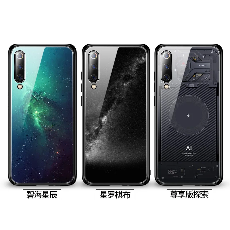 Чехол для Xiaomi Mi 9 SE Mi9 чехол из закаленного стекла Aixuan Оригинальный mi SE|Бамперы| |