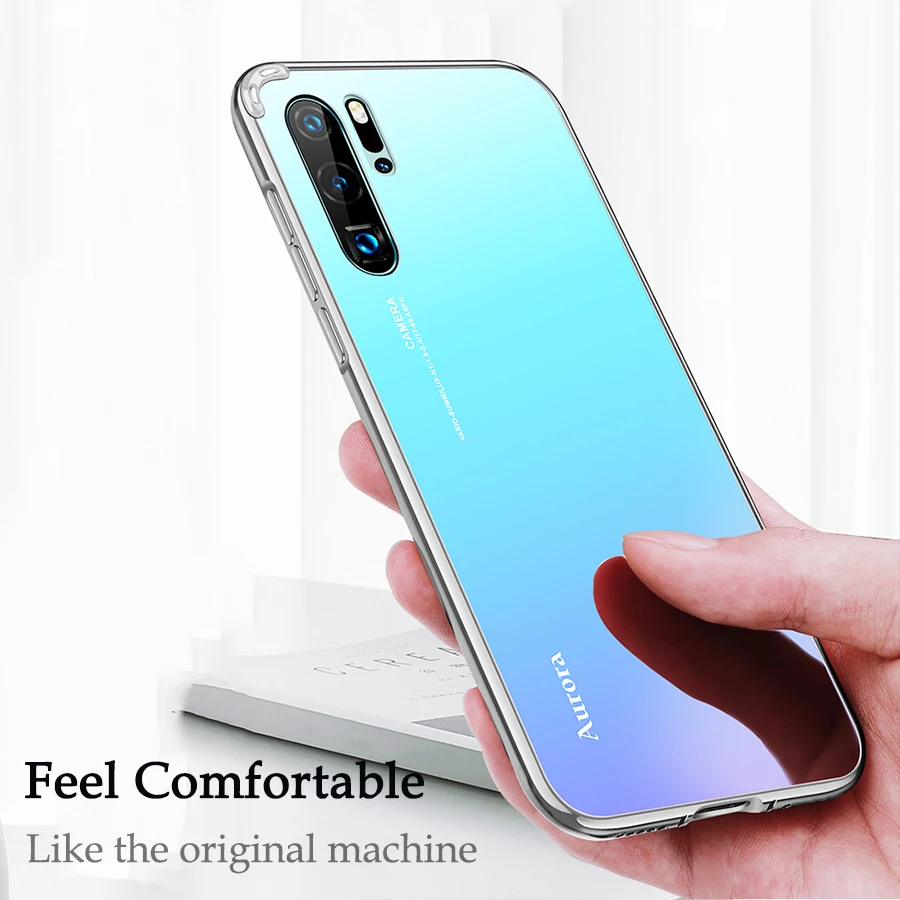 P20 P 30 P30 PRO чехол Роскошный металлический каркас противоударный Аврора закаленное