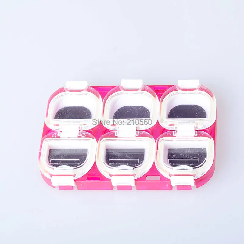 6 отсеков Водонепроницаемый мини экологичный Рыбалка инструмент приманки крючок