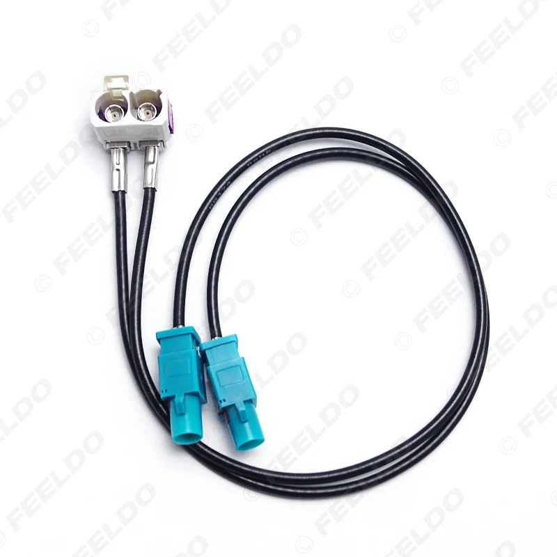 Радиоантенный адаптер FEELDO OEM 2 мама папа FAKRA II для VW Jetta/Golf MK5/MK6/Passat B6/B7 RNS510(MFD3)/RCD510/310
