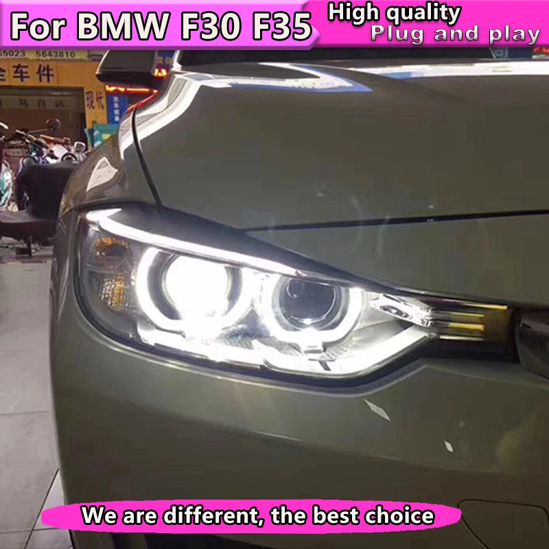 

Car Styling for BMW 316i 320i 328 335 Headlights 2013-2015 Headlight DRL Lens Double Beam H7 HID Xenon bi xenon lens