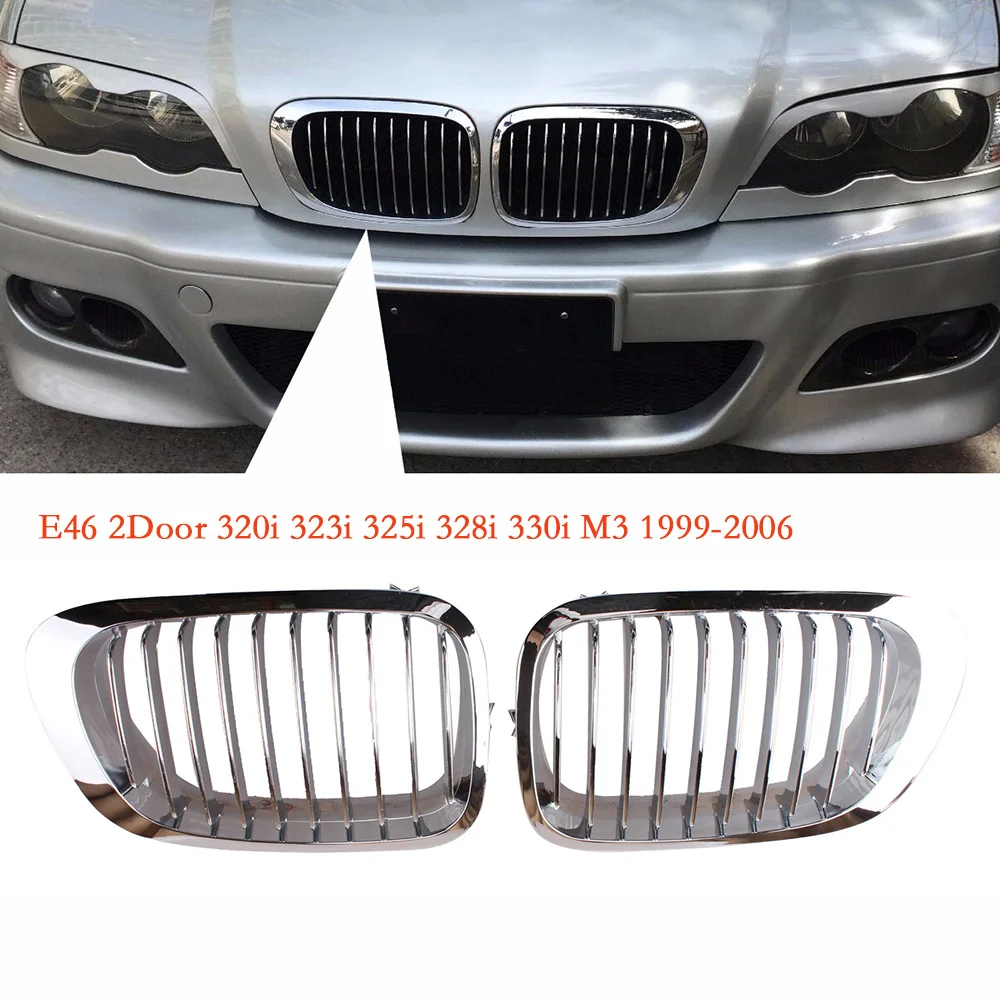 1 пара автомобильный бампер Передняя ножная решетка гриль для BMW E46 M3 323Ci 330CI 328CI 323I