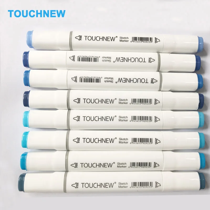 Набор маркеров для живописи Touchnew 8 цветов набор скетч маркеры на спиртовой основе
