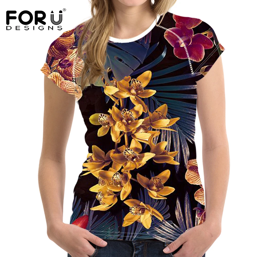 Футболка женская с круглым вырезом и принтом клевера|top tees|women t shirtt-shirt women |
