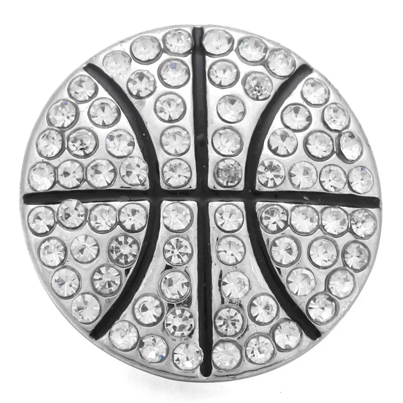 10 шт./лот украшения из горного хрусталя в виде бейсбольной застежки 18 мм