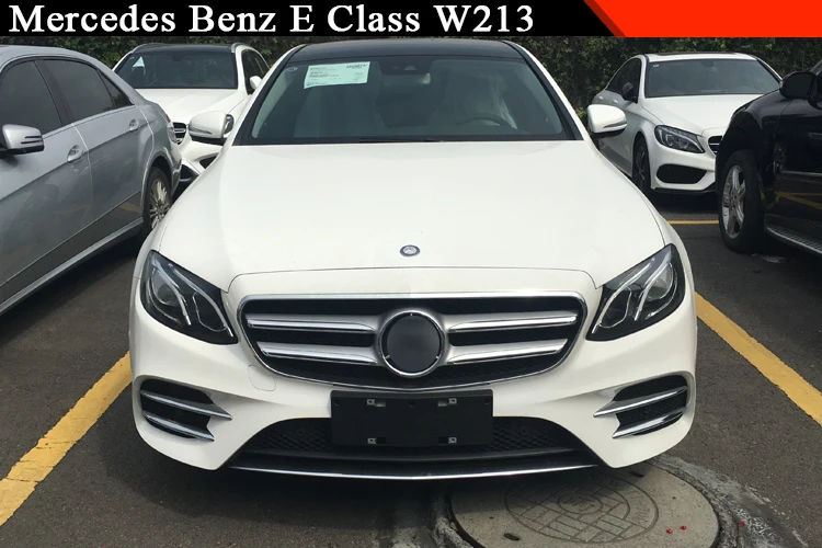 Для Mercedes Benz E Class W213 автомобильный-Стайлинг ABS Хромированная передняя противотуманная фара Накладка аксессуары набор из 4 шт