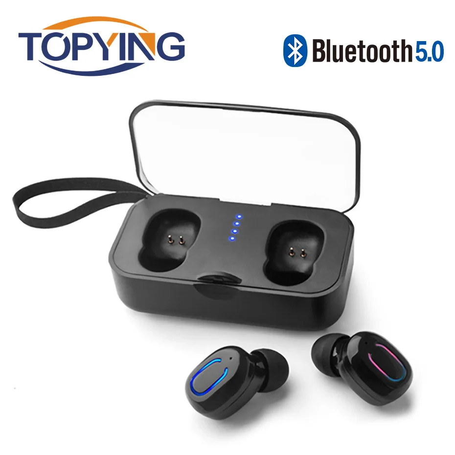 T18S TWS настоящие беспроводные наушники Bluetooth5.0 стерео мини водонепроницаемые с