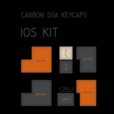 ISO Kit MP Carbon DSA PBT Keycap Dye-sulimated Cherry MX Switch Keycap для механической игровой клавиатуры Keycap - Цвет: ISO Kit