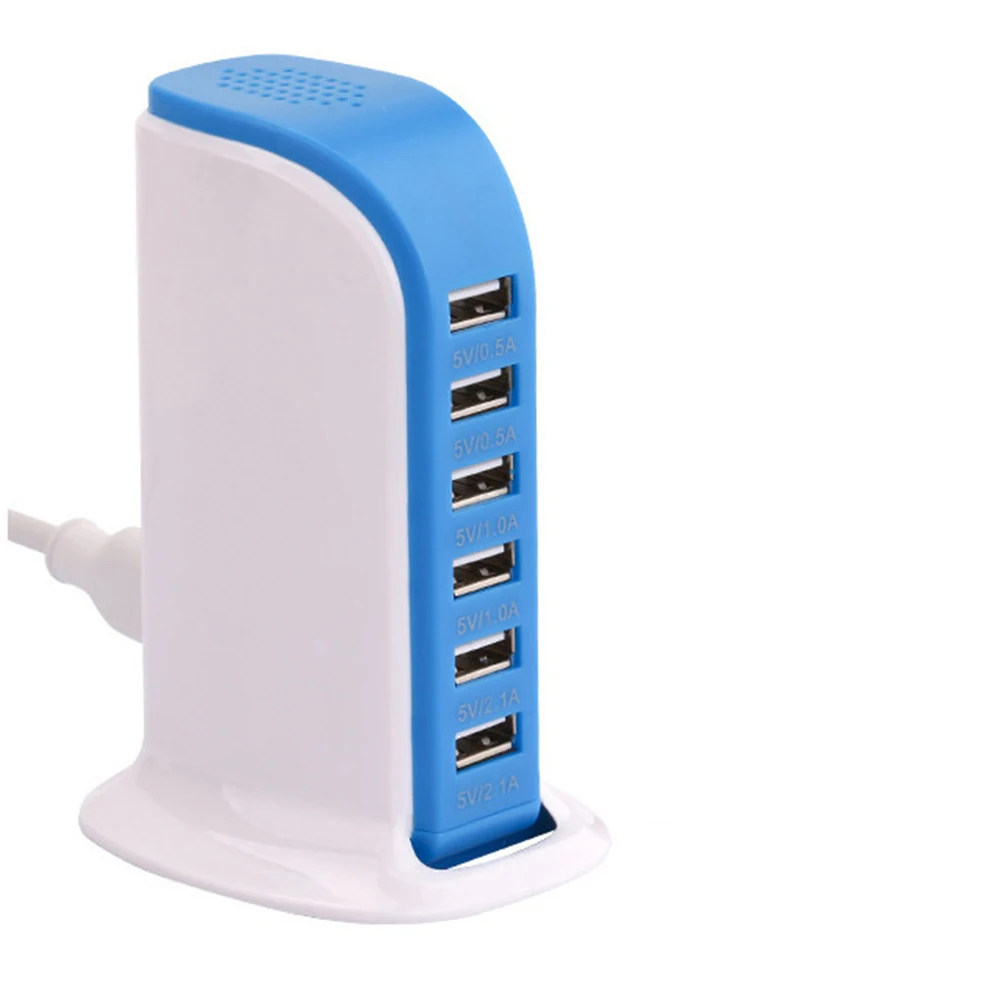 6 портов usb-хаб зарядное устройство 6А быстрая зарядная станция настольная дорожная розетка EU/US вилка для мобильного телефона зарядная станция для планшета