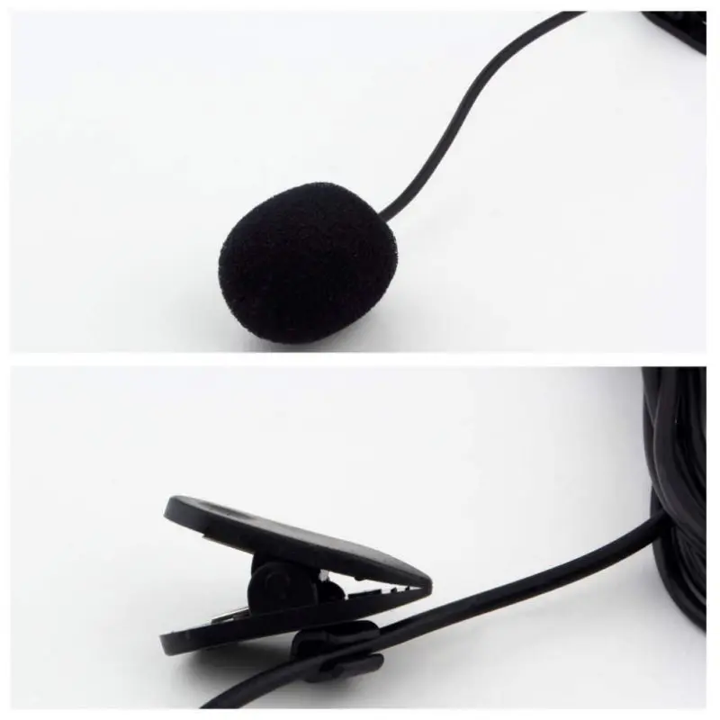 Portable Mini Wired Microphone Collar Clip-on Lavalier Neck Mic For Lectures Teaching Lessons Education | Электроника