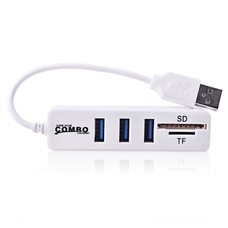 EASYIDEA мини USB комбинированный концентратор 2 0 3 порта + кардридер портативный usb хаб