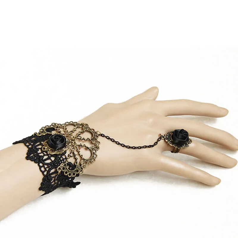 Регулируемое кольцо и браслет ручной работы в готическом стиле|ring and bracelet set|fashion