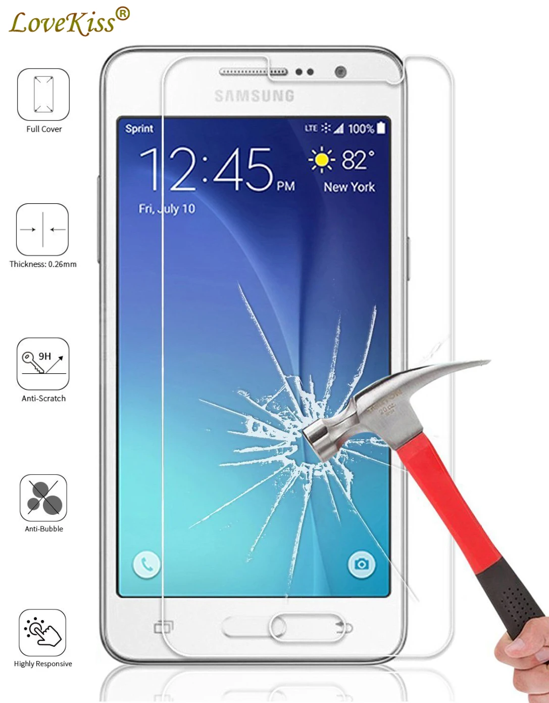 9H Закаленное стекло пленка для Samsung Galaxy Grand Prime Plus J2 G532 G532F G530 G531 стеклянный чехол с