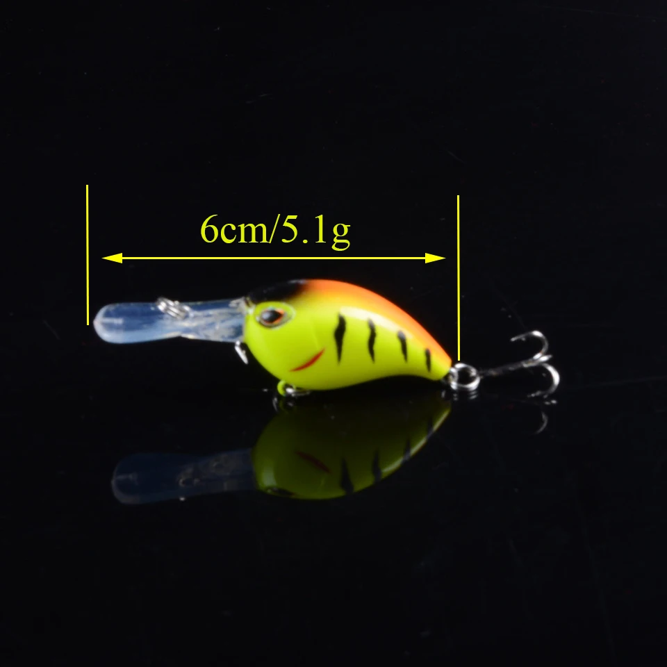 1 шт. 6 см/5 г Pesca жесткая рукоятка коленчатые приманки приманка для рыбалки воблые