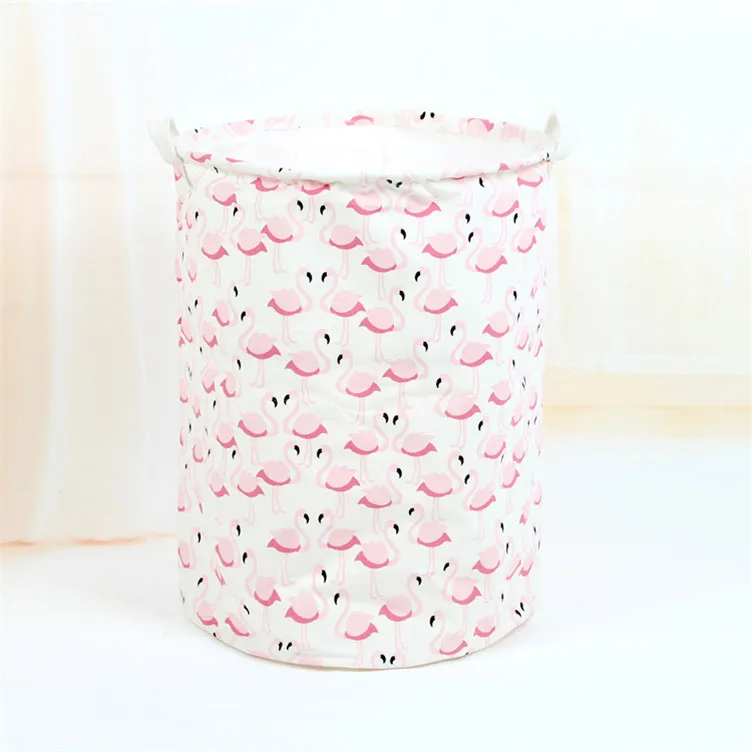 Популярные Геометрические сумки для хранения фламинго на шнурке 35*45 см Складные