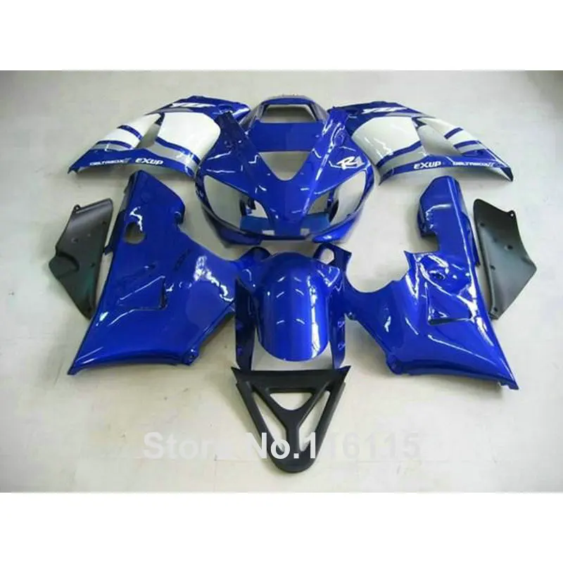 Комплект пластиковых обтекателей для YAMAHA R1 2000 2001 комплект синего и черного цвета