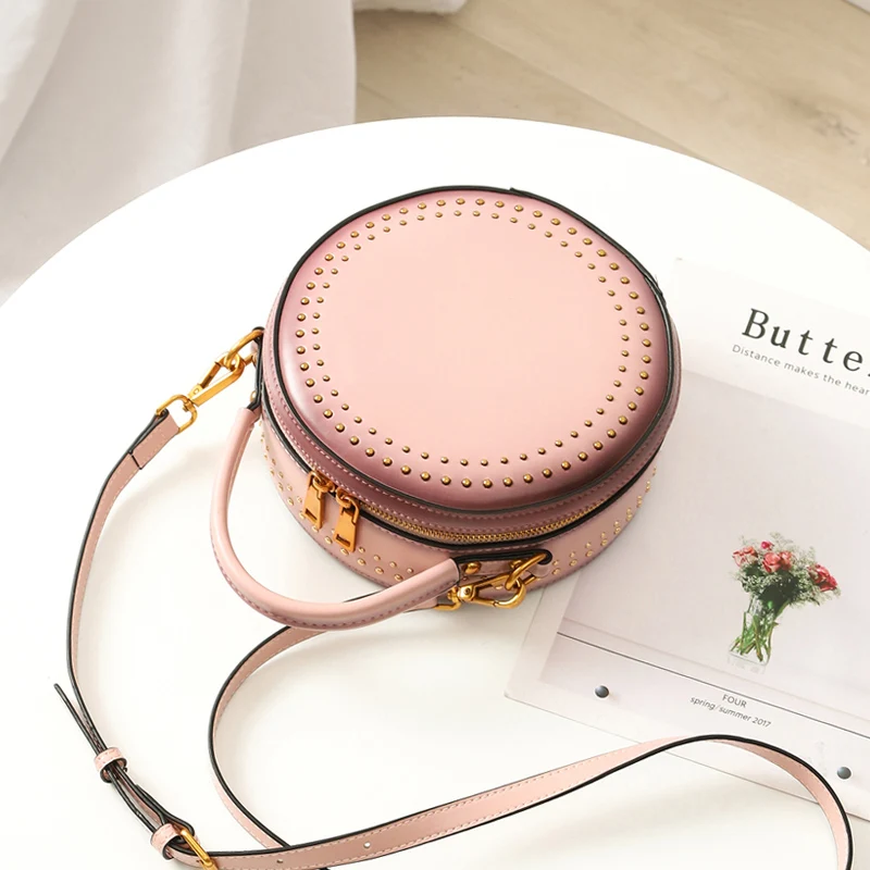 Круглая женская сумка FCTOSSR модная летняя ручной работы на плечо вечерние дамские