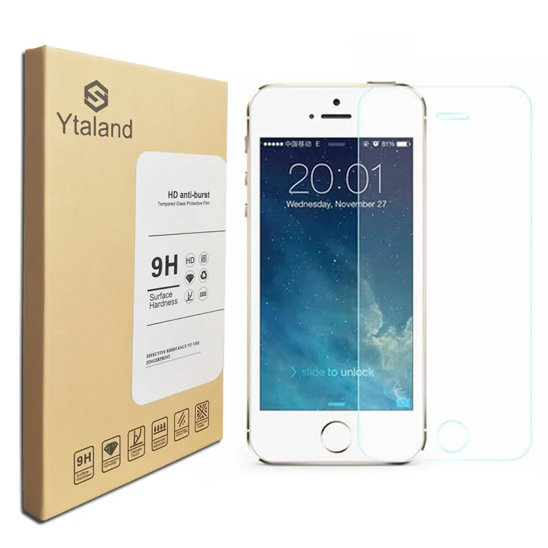 Ytaland для iPhone SE Premium закаленное стекло Защита экрана защитное 2.5D 0 3 мм 9H + - купить по