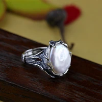 s925 silver pearl ring accompanied by ms