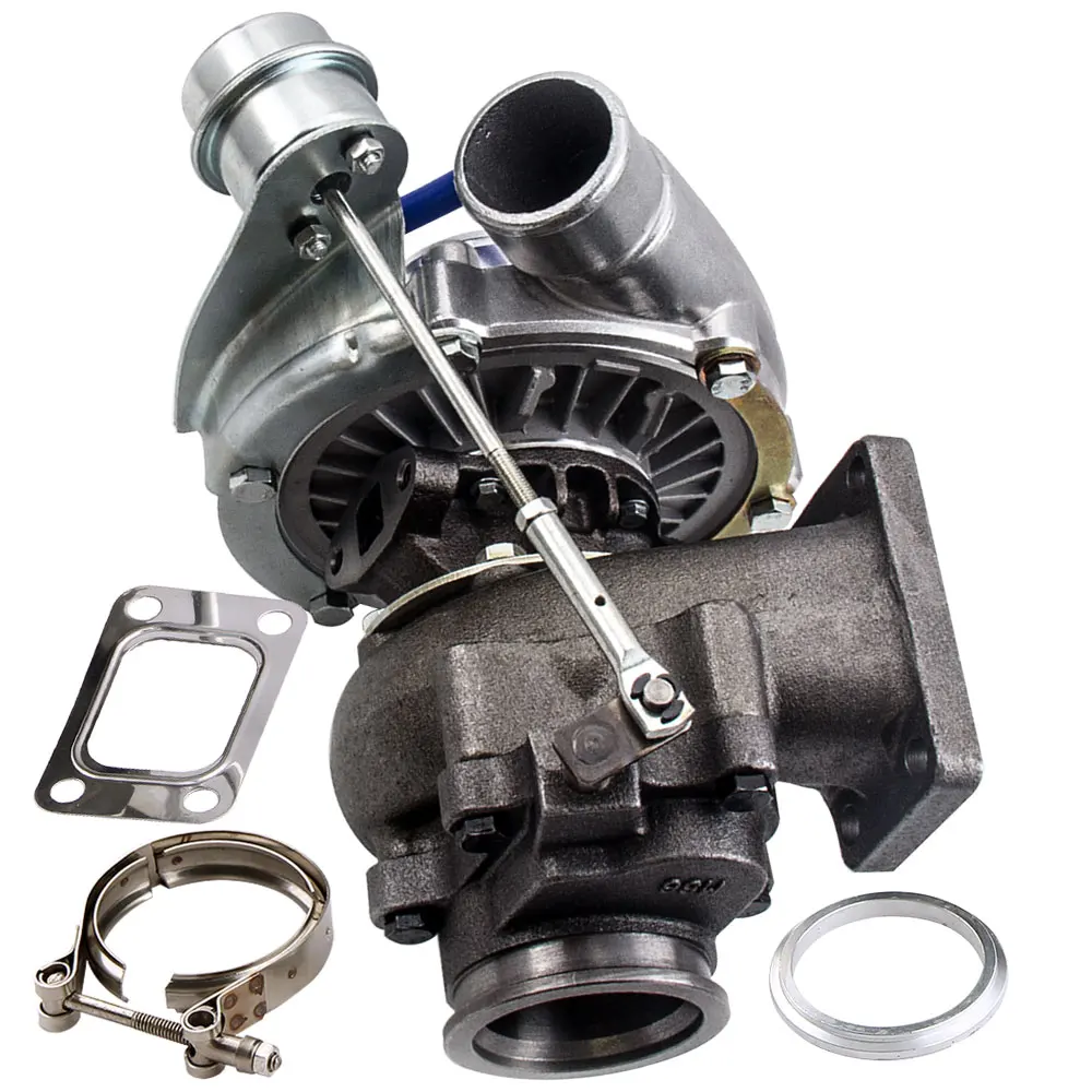 Гибридный T3 T4/R. 50 V Band Turbo Турбокомпрессор Для 4 6 цилиндров|turbocharger t3|turbocharger t4turbocharger