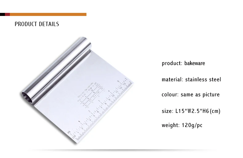 1 шт. скребок для пиццы из нержавеющей стали резак выпечки лопатки теста помадка