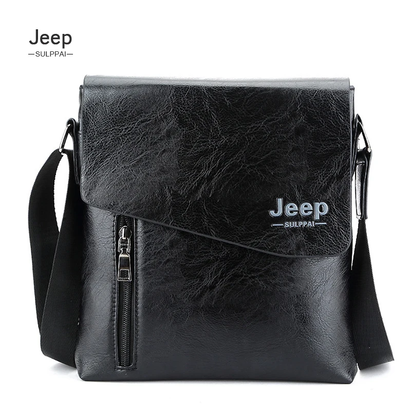 JEEP Sulppai мужская сумка мессенджер вертикальная кожаная деловой мужской портфель