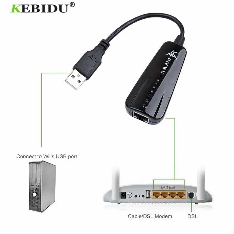 Usb 2 0 Сетевая карта KEBIDU USB к Ethernet RJ45 Lan гигабитный Интернет адаптер для Windows 7/8/10/XP