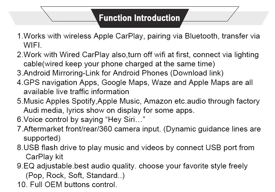 Joyeauto беспроводной Apple Carplay Car play модифицированный S класс 15-19 NTG 5 W222 для Mercedes Android Авто зеркальное зеркало сзади спереди см