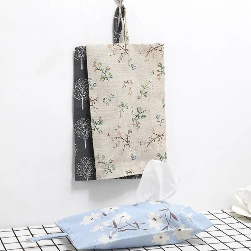 1 шт. льняная ткань тканевая коробка для хранения Полотенца творческий ткани