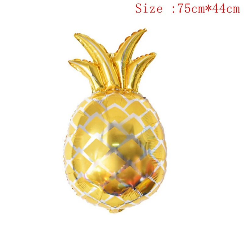 1pc pineapple ballon Одноразовая тарелка с фламинго, набор свадебной посуды, бумажный стаканчик, украшение для дня рождения, детский фламинго, ананас, принадлежности для душа - Цвет: 1pc pineapple ballon