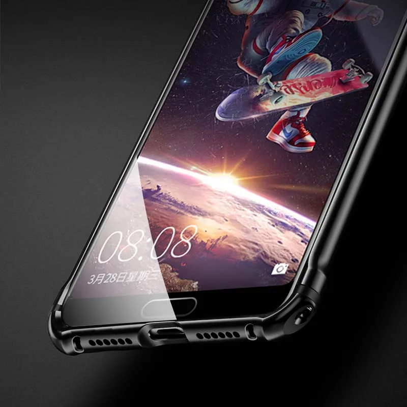 Роскошный чехол для huawei P20 Pro, Алюминиевый металлический бампер, задняя крышка из закаленного стекла, чехол для huawei P20, JS0197
