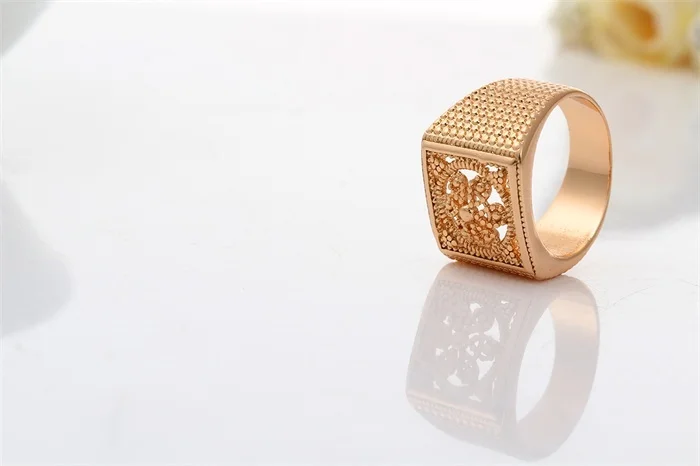 Новинка Унисекс Винтажный текстурный узор квадратный гравированный полый