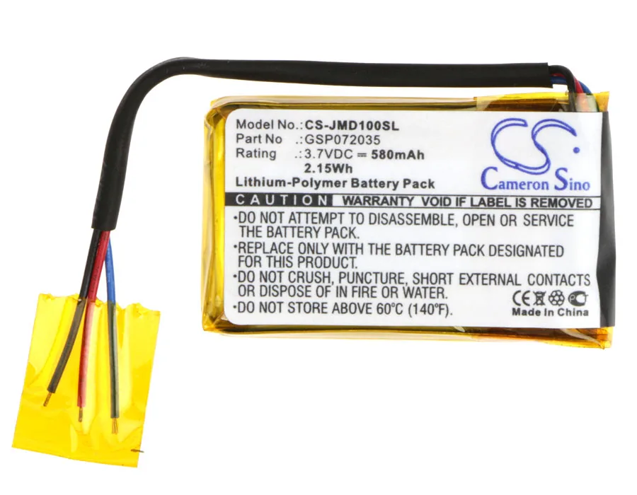 Аккумулятор Cameron Sino 580mAh GSP072035 для JBL GO FF Go JBLGOBLK|Цифровые аккумуляторы| |