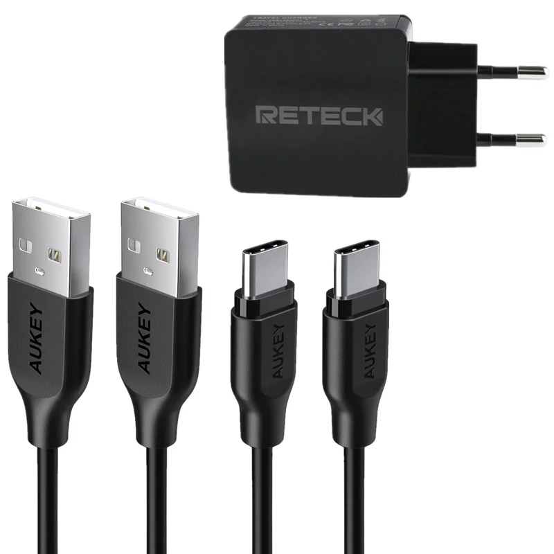 ЕС Телефон Зарядное устройство USB путешествия стены адаптер Plug 1 м Тип C провод