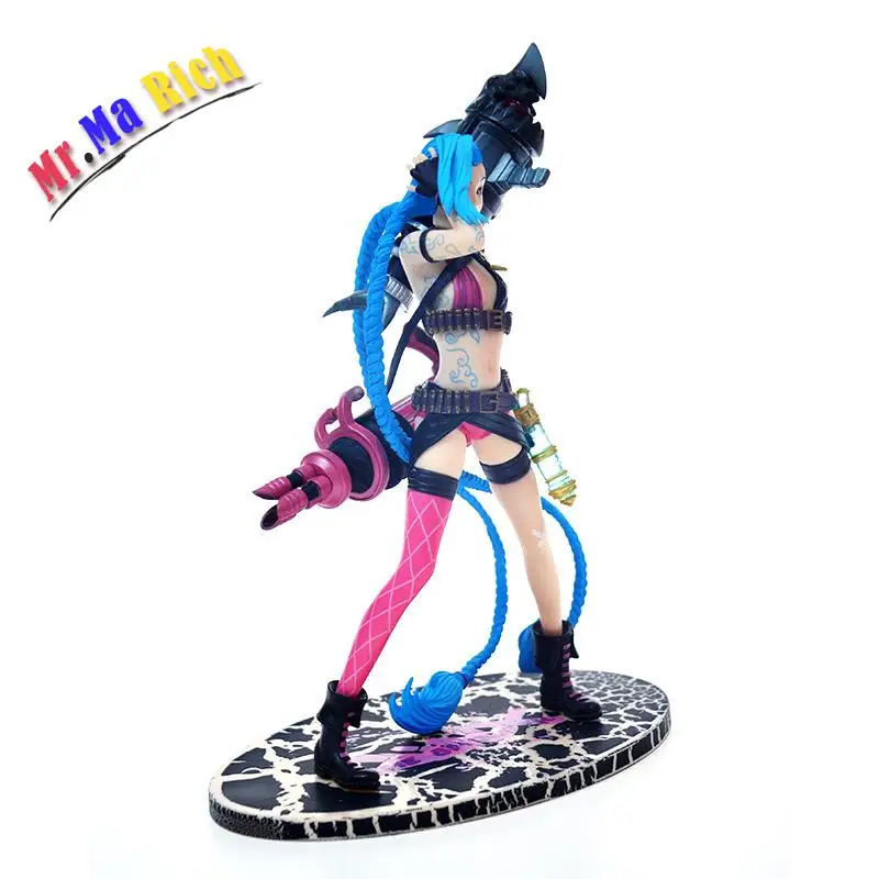 Jinx экшн фигурки игры аниме The Loose Cannon Standing Ver. Фигурку 1/6 масштаб окрашенная фигурка